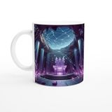 Wisdom Rain Yay Burcu Baskılı Kahve Kupası - Büyülü Kristal Mağarası Temalı Vs1