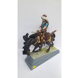 Wise Biblolar – Metehan Renkli Dekoratif Obje 30x30x9 Cm | Poliresin Türk Tarihi Figürü