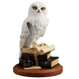 Wise Biblolar - Wise Hayvanlar Alemi Kitap Üstünde Kar Baykuşu Dekoratif Obje 10,5X10,5X14,5 Cm