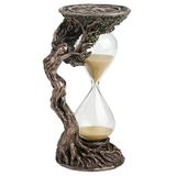 WISE Orman Perisi Kum Saati Dekoratif Obje – Poliresin Fantastik Tasarım – 15,5 cm