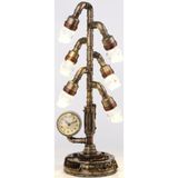Wise Serisi – Steampunk Işıklı Saat Biblo (43x13,5x13,5 Cm)