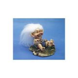 Wise Serisi – Troll Tavşan Biblosu | Poliresin Dekoratif Obje 10x8,5x7 CM