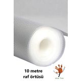 wise tree 10 Metre Şeffaf Raf Örtüsü Dolap Ve Çekmece Içi Kaymaz Kaydırmaz Örtü-45x10 Mt