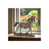 Wise Veronese Koşan At Biblo – Bronz Renkli Dekoratif Obje – 27X9,5X24 Cm – At Figürü