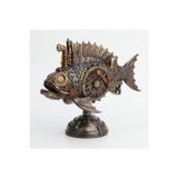 Wise Veronese Serisi Karışık Steampunk Balık Biblo 31X11X24 Cm | Dekoratif Obje