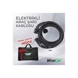 WiseCar Elektrikli Araç Şarj Kablosu Tip 2 - 3Faz, 32A , 22Kw, 5m