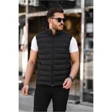 Wise&Go Store Erkek Şişme Yelek Dik Yaka Fermuarlı Suya Dayanıklı Mevsimlik Yelek
