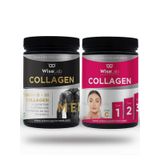 Wiselab Beauty Collagen Powder Tip 1-2-3 300 gr C Vitamini + Men Tip 1-2-3 L-Carnitine L-Citrulline 300 gr Collagen
