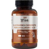 Wiselab Glucosamine Chondroitin MSM Hyaluronic Acid 90 Tablet