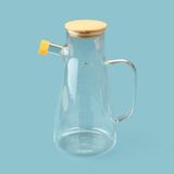 Wisem Borosilikat Cam Yağlık Sosluk - Şeffaf / Açık Kahverengi - 900 ml