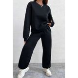 Wish BF Kadın Oversize Bisiklet Yaka Eşofman Takımı Kışlık İçi Pamuklu