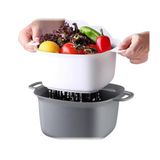 Wish home Kulplu Süzgeçli Kase, Renkli (Mavi, Pembe, Bej) 1 Adet