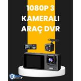 Wisipi Çok Açılı Araç Içi Dvr | Ön Iç Arka Kamera Döngü Video Kaydı - WS003Q-9VO9T1 - Renkli