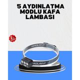 Wisipi Gece Koşusu Için LED Kafa Lambası El Sensörlü - WS003Q-9VJF47 - Çok Renkli