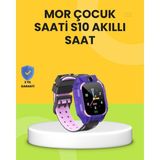 Wisipi S10 Akıllı Çocuk Saati Mor Tasarım Adımsayar ve Alarm Fonksiyonlu - WS003Q-9VOPE2 - Çok Renkli