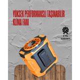 Wisipi Turbo Mini Fan – Dijital Ekranlı Sessiz & Şarjlı Serinlik! - WS003Q-9VGOU9 - Çok Renkli