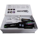 Wison 9954 Profesyonel El Feneri + Yeşil Lazer | 25W – 2500 Lümen – 5800 Mah Batarya – 2000 Metre Menzil – Metal Gövde - Siyah