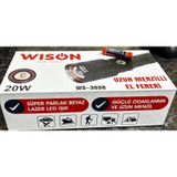Wıson Ws-3898 Uzun Menzilli 20w Profesyonel El Feneri Siyah