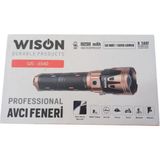 Wison WS-6540 Profesyonel Yakıcı Özellikli El Feneri | 50W – 5000 Lümen – 19200 Mah – Zoomlu & Type-C Şarjlı - Siyah - Altın - 50 W