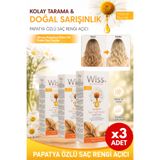 Wiss + Papatya Sprey 3'lü Eko Set - Saç Rengi Açıcı - Doğal Sarışınlık 3x150ml