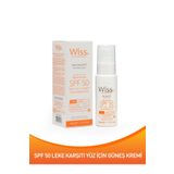 Wiss Plus Leke Karşıtı B3 Antidark Spot SPF50 50 ml Yüz Güneş Kremi