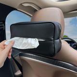 Witaxima 120 Standart Doku için Büyük Araba Mendil Tutucu, Premium PU Deri Doku Tutucu, Araba Arka Koltukta Dikdörtgen, Kleenex Doku Kutusuna Uygun Peçete Tutacağı, Günlük Kullanım (Siyah)