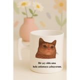Witchy Co Bir Şey Oldu Ama Hala Anlamaya Çalışıyorum Yazılı Kedili Komik Kupa Bardak, Hammer Kulplu, Hediyelik - (1 adet bardak)