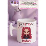 Witchy Co İsme Özel, Mira Kpop Demon Hunters, Huntrix, Hediyelik Kupa Bardak, 3 Adet Sticker