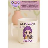 Witchy Co İsme Özel, Rumi Kpop Demon Hunters, Huntrix, Hediyelik Kupa Bardak, 3 Adet Sticker