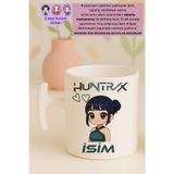 Witchy Co İsme Özel, Zoey Kpop Demon Hunters, Huntrix, Hediyelik Kupa Bardak, Sticker