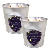 Witcreate Citronella Mumları Dış Mekan İç Mekan 2'li Paket 3 Fitil Toplam 34 oz, Yaz Bahçesi, Parti için 200 Saat Uzun Ömürlü Yanık