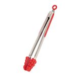With Love Metal Saplı Silikon Uçlu Uzun Servis Maşası - Asorti - 28 Cm