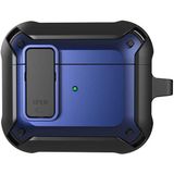 Wiwu Apple Airpods 3.nesil Kılıf Wiwu Mecha Dönebilen Standlı Kılıf - Siyah - Mavi