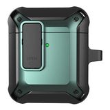 Wiwu Apple Airpods Kılıf Wiwu Mecha Dönebilen Standlı Kılıf - Siyah - Yeşil