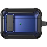 Wiwu Apple Airpods Pro Kılıf Wiwu Mecha Dönebilen Standlı Kılıf - Siyah - Mavi