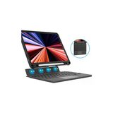 Wiwu Apple İpad Air (M3) (2025) Siyah Mag Touch Combo Led Işıklı Magnetik Standlı Klavyeli Kılıf