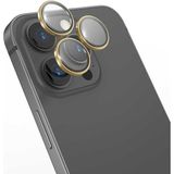 Wiwu Apple iPhone 14 Pro Lens Guard Metal Kamera Lens Koruyucu - Gold