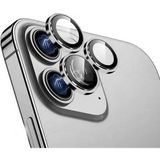 Wiwu Apple iPhone 14 Pro ​​Max Lens Guard Metal Kamera Lens Koruyucu - iPhone 14 Pro Max - Gümüş