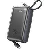 Wiwu AS-182 Galaxy Pro Max Serisi Type-C Lightning Çıkışlı Powerbank Pd 45W 20000MAH Gri