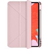 Wiwu iPad Pro 11 2024 Wiwu 360° Dönebilen Yan ve Dik Standlı Magnetik Koruyucu Tablet Kılıfı Pembe