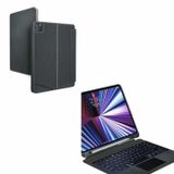 Wiwu iPad Pro 12.9 inç 2020 Kılıf Wiwu Mag Touch Klavyeli Standlı Siyah Kapak