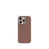 Wiwu iPhone 16 Pro Kamera Standlı Aramid Fiber Magsafe Uyumlu Kırmızı Telefon Kılıfı