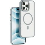 Wiwu iPhone 16 Pro Kılıf Wiwu FGG-012 Armorpro Serisi Magsafe Özellikli Parmak Izi Bırakmayan Kılıf Gri