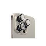 WIWU iPhone 16 Pro Uyumlu Wiwu LG-004 PVD Metal Kamera Lens Koruyucu Gri