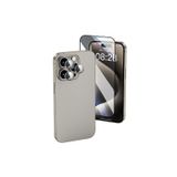 Wiwu İphone 16 Wi-Ip002 2İn1 Temperli Cam Ahize Toz Önleyici Ekran Ve Kamera Lens Koruyucu Seti