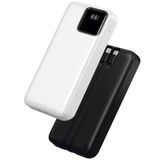 Wiwu JC-22 22.5W 20000mAh Dijital LED Ekran Şarj Göstergeli Type-C ve Lightning Kablolu Powerbank