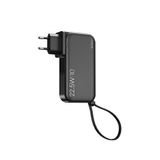 Wiwu Jc-23 Micro Type-c Lightning 10000mah Kablolu Pd Powerbank 22.5w - Siyah