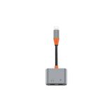 Wiwu LT09 Lightning Şarj Ve Lightning Kulaklık Dönüştürücü Adaptör