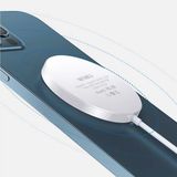 Wiwu Magsafe Şarj Aygıtı Kablosuz Magnetik Hızlı Şarj Cihazı 15W Qi Wireless iPhone Airpods - Beyaz