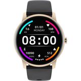 Wiwu SW03 Akıllı Saat 45 mm 1.28" IP68 Waterproof Tft LCD Watch Ios & Android Uyumlu - Siyah - Altın
